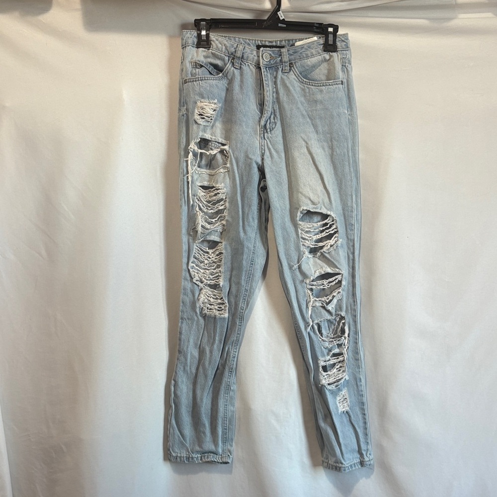 Bluenotes Light Blue High Rise Distressed Jeans MM165